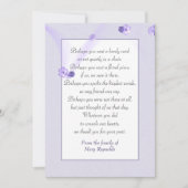 Beileid Vielen Dank, Frau Lavender Border Karte (Vorderseite)