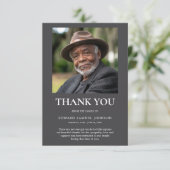 Beileid Vielen Dank für Ihre Fotokarte Dankeskarte (Stehend Vorderseite)