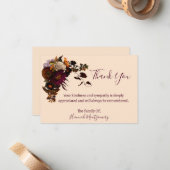 Beileid Vielen Dank für Ihre Karte (Vorderseite/Rückseite Beispiel)