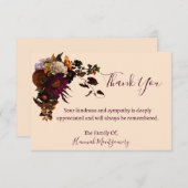 Beileid Vielen Dank für Ihre Karte (Vorne/Hinten)