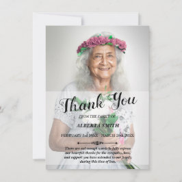 Beileid Vielen Dank für Ihre Karte