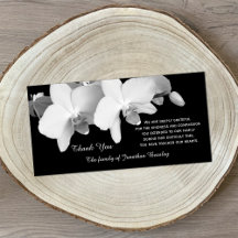 Beileid Vielen Dank Memorial Foto Card - Orchias