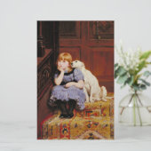 Beileid (von Briton Riviere) Briefpapier (Stehend Vorderseite)