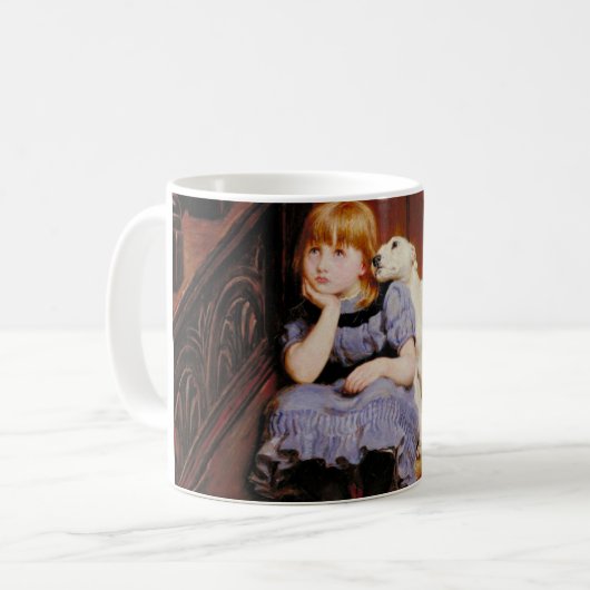 Beileid (von Briton Riviere) Kaffeetasse (Vorderseite Links)