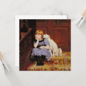 Beileid (von Briton Riviere) Karte (Vorderseite/Rückseite Beispiel)