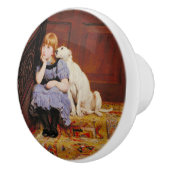 Beileid (von Briton Riviere) Keramikknauf (Rechts)