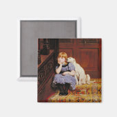 Beileid (von Briton Riviere) Magnet (Vorderseite/Rückseite)