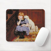 Beileid (von Briton Riviere) Mousepad (Mit Mouse)