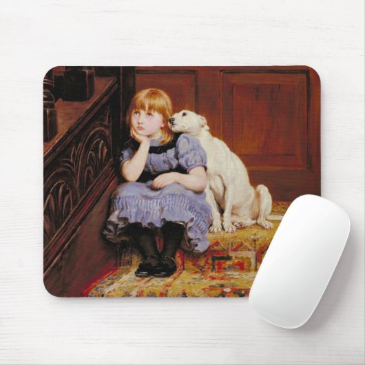 Beileid (von Briton Riviere) Mousepad (Mit Mouse)