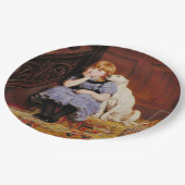 Beileid (von Briton Riviere) Pappteller (Schrägansicht)