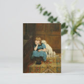 Beileid von Briton Riviere Postkarte (Stehend Vorderseite)