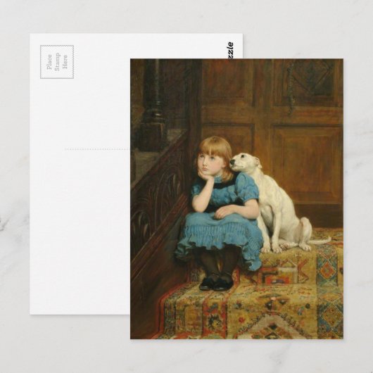 Beileid von Briton Riviere Postkarte (Vorne/Hinten)