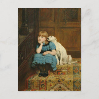 Beileid von Briton Riviere Postkarte