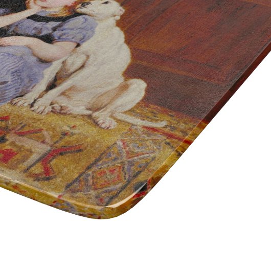 Beileid (von Briton Riviere) Schneidebrett (Ecke)