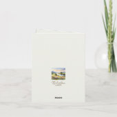 Beileid Wasserfarbe Dankeskarte (Rückseite)