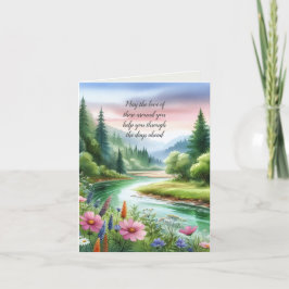 Beileid Wasserfarbe Dankeskarte