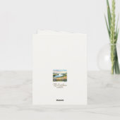 Beileid Wasserfarbe Dankeskarte (Rückseite)