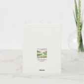 Beileid Wasserfarbe Dankeskarte (Rückseite)