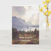 Beileid Wasserfarbe Karte (Gelbe Blume)