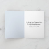 Beileid Wasserfarbener Bergsee-Zauber Karte (Innenseite)