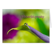 Beileid Wassertropfen auf der linken Seite (Vorderseite (Horizontal))