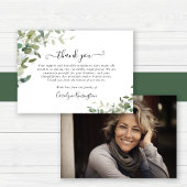 Beileid Watercolor Greenery Foto Vielen Dank Dankeskarte