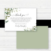 Beileid Watercolor Greenery Vielen Dank Dankeskarte