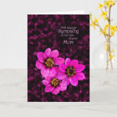 Beileid wegen Mama Karte (Gelbe Blume)