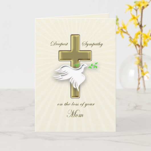 Beileid wegen Mama-Verlustes Karte (Gelbe Blume)