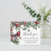 Beileid Weihnachts-Beerdigung Danke (Stehend Vorderseite)