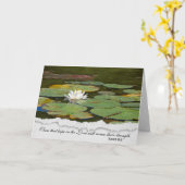 Beileid-Weißwasserlilie mit Lilienpolster Karte (Gelbe Blume)