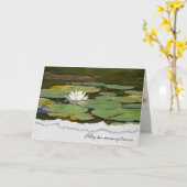 Beileid-Weißwasserlilie mit Lilienpolstern Karte (Gelbe Blume)