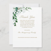 Beileid White Magnolia Foto Beerdigung Dankeskarte (Rückseite)