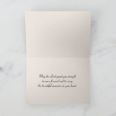 Beileid White Rose am Strand Sand Karte (Innenseite)