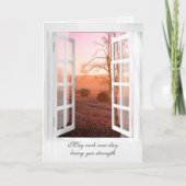 Beileid Window of Hay Bales Karte (Vorderseite)