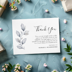 Beileid Winter Foliage Foto Danke Karte