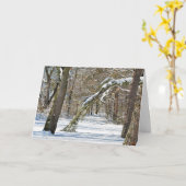 Beileid Winterlandschaft Karte (Gelbe Blume)