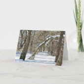 Beileid Winterlandschaft Karte (Vorderseite)