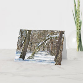 Beileid Winterlandschaft Karte