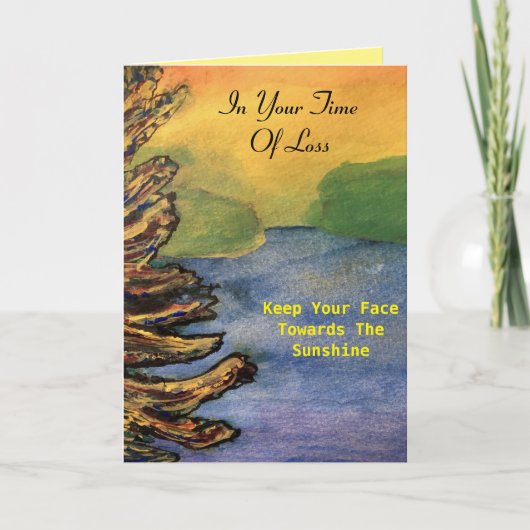 Beileid Zeit des Verfalls Sunshine Verse Lake Suns Karte (Vorderseite)