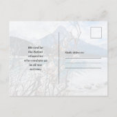 Beileid Zitat Bergwelt Postkarte (Rückseite)