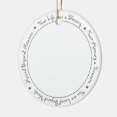 Beileid Zitat Silver Gray Keepake Memorial Foto Keramik Ornament (Links)