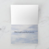 Beileid zum Verlust von Eichenbaum und Sonnenunter Karte (Innenseite)