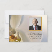 Beileid zur Beerdigung der Blume Dankeskarte (Vorderseite)