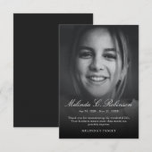 Beileid zur Beerdigung des Haushalts Dankeskarte (Vorne/Hinten)