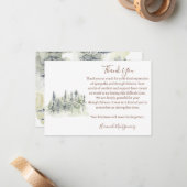 Beileid zur Beerdigung von Naturwäldern Danke, Kar Mitteilungskarte (Vorderseite/Rückseite Beispiel)