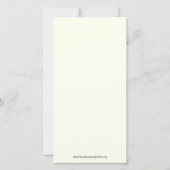 Beileid zur Beerdigung von Rosenkranzen Dankeskarte (Rückseite)