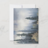 Beileid zur Beerdigung von Wäldern Dankeschön Kart Mitteilungskarte (Rückseite)