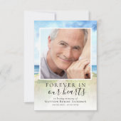 Beileid zur Beerdigung von Watercolor Beach Karte (Vorderseite)