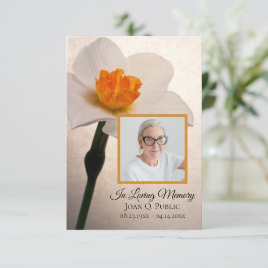 Beileid zur Beerdigungsfeier des Jüdischen Frühlin Dankeskarte (Stehend Vorderseite)